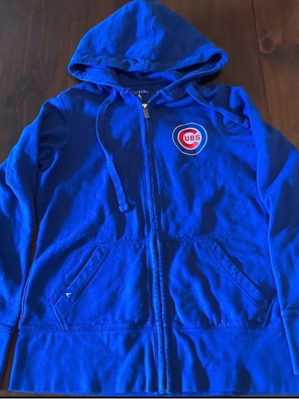 Chicago Cubs Women’s Medium Full Zip Hoodie Antigua Sweatshirt